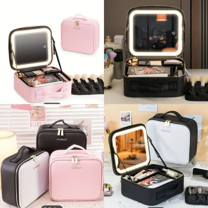 Trousse Maquillage avec miroir à LED