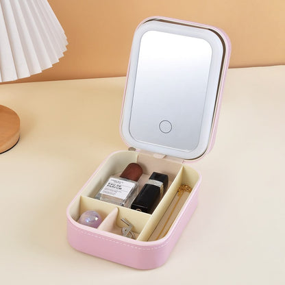 Beauty case| Miroir LED & Organisateur de Maquillage ( PM)