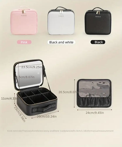 Trousse Maquillage avec miroir à LED